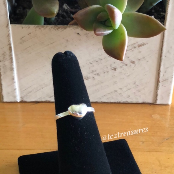 925 Puffed Heart Ring - Picture 1 of 6